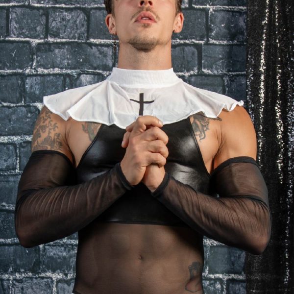 Secret Male Sexy Nun Costume for Men SMT003 Cheap - Image 5