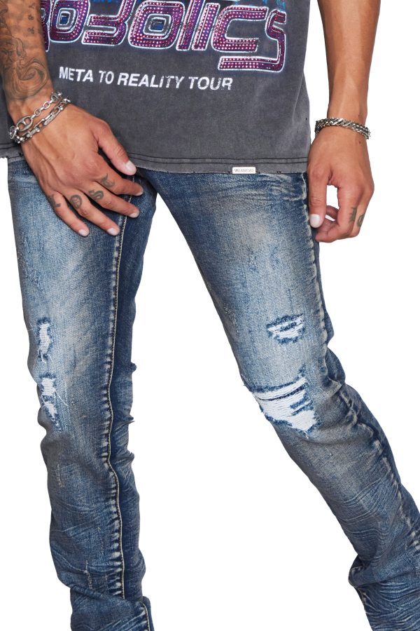 VALABASAS JEANS “GALILEO” AZZURRO For Sale
