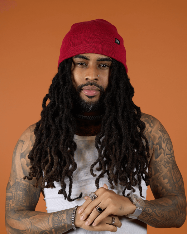 Red Jersey Satin Lined Beanie Cheap