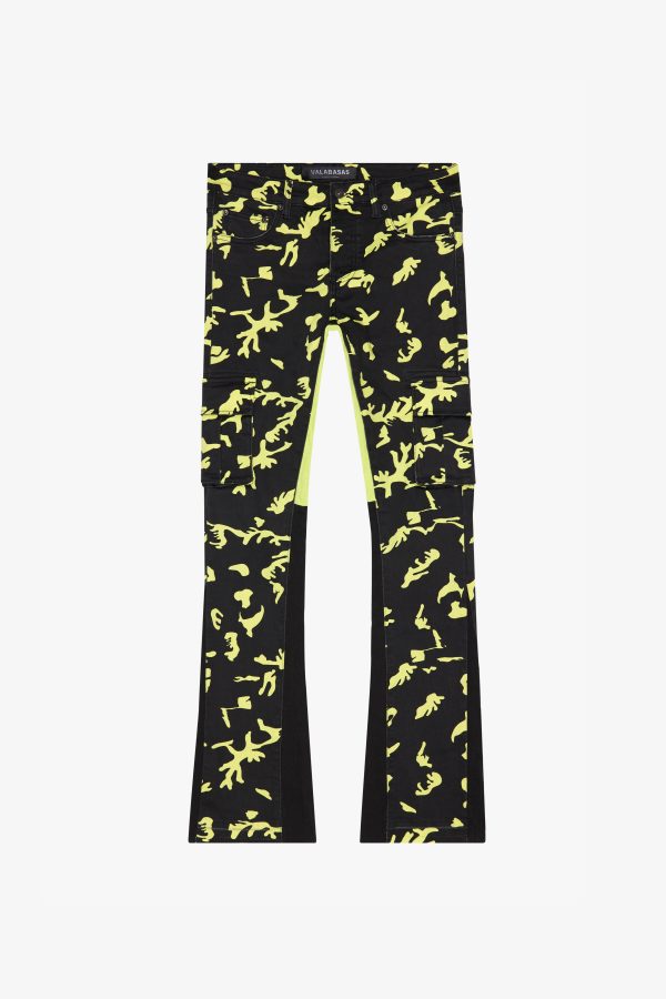 KIDS  COMMANDER  DENIM STACKED NEON SHADOW JEANS Discount
