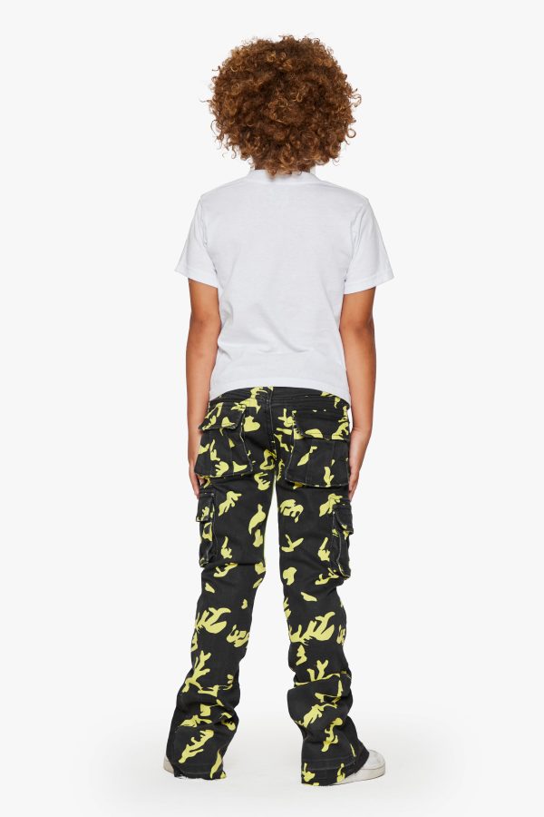 KIDS  COMMANDER  DENIM STACKED NEON SHADOW JEANS Discount - Image 5