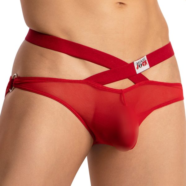 Miami Jock MJJ005 Cross Strapped Sheer Brief Supply - Image 5