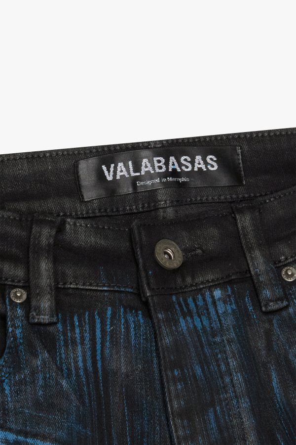 RUNNER  BLACK BLUE WAXED SKINNY JEAN For Cheap - Image 3