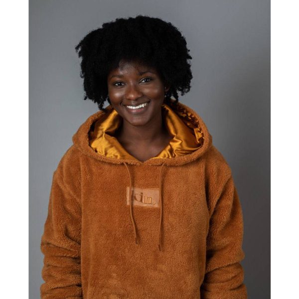 Brown Sugar Thin Teddy Fleece Pullover Sale - Image 5
