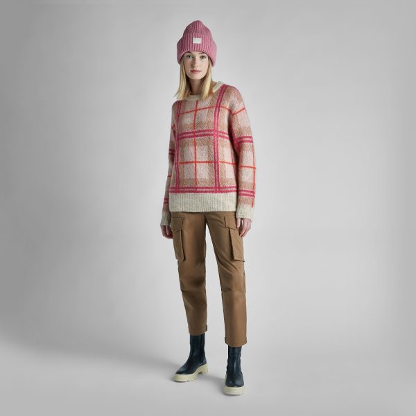 Plaid Mohair Sweater For Discount - Image 5