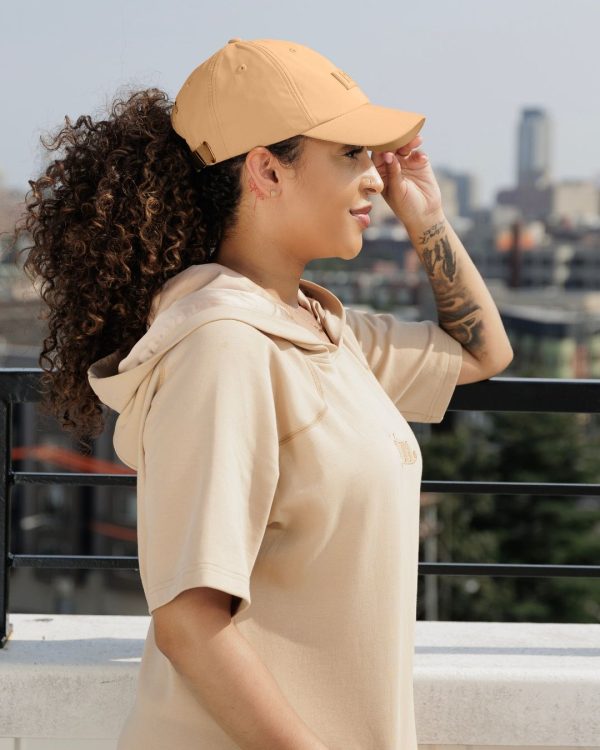 Tan Waterproof Satin Lined Dad Hat Online Sale - Image 4
