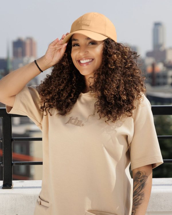 Tan Waterproof Satin Lined Dad Hat Online Sale - Image 5