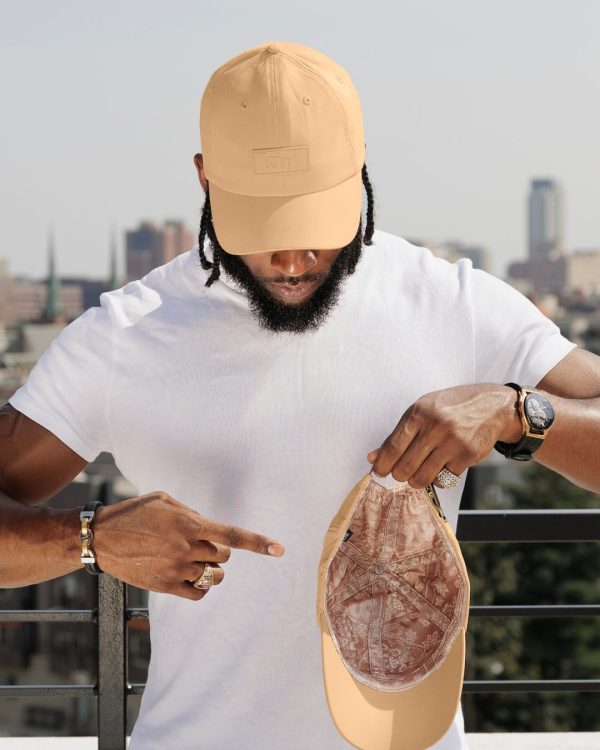 Tan Waterproof Satin Lined Dad Hat Online Sale - Image 2