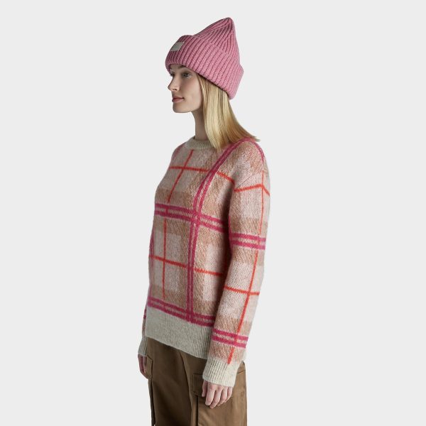 Plaid Mohair Sweater For Discount - Image 3