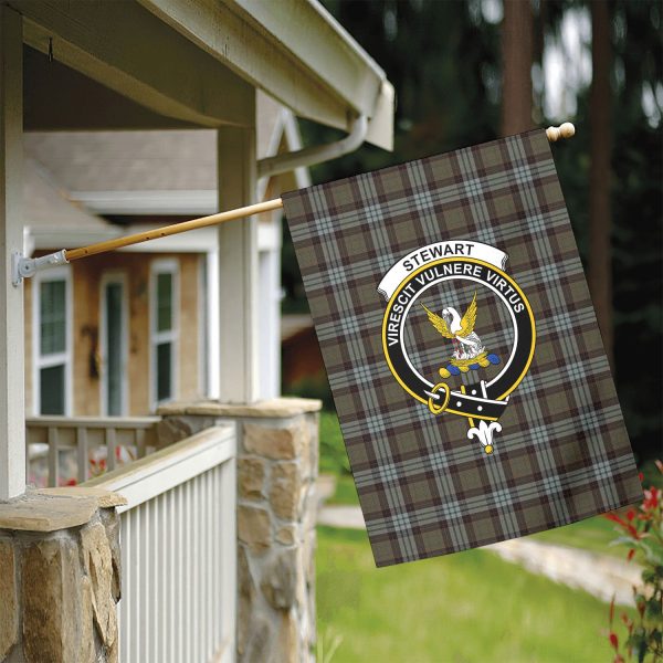 Stewart Old Weathered Tartan Crest Garden Flag For Discount - Image 5
