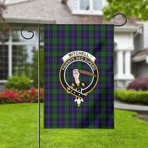 Mitchell Tartan Crest Garden Flag Fashion