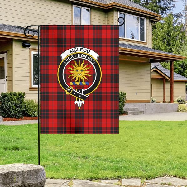McLeod of Raasay Tartan Crest Garden Flag For Discount - Image 4