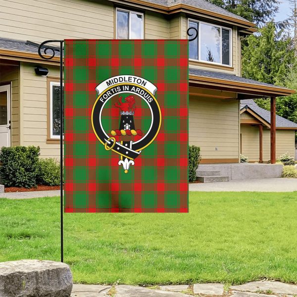 Middleton Modern Tartan Crest Garden Flag Supply - Image 4