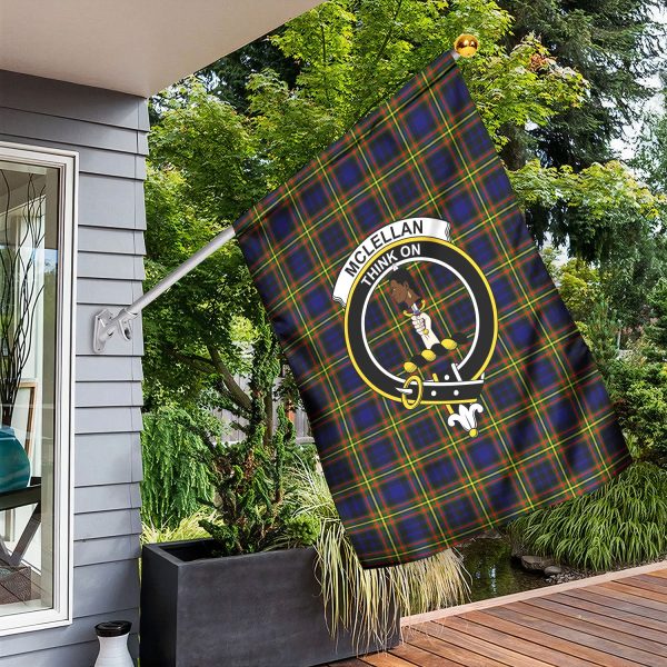 McLellan Modern Tartan Crest Garden Flag Cheap - Image 3