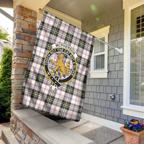 McPherson Dress Ancient Tartan Crest Garden Flag For Discount - Image 2