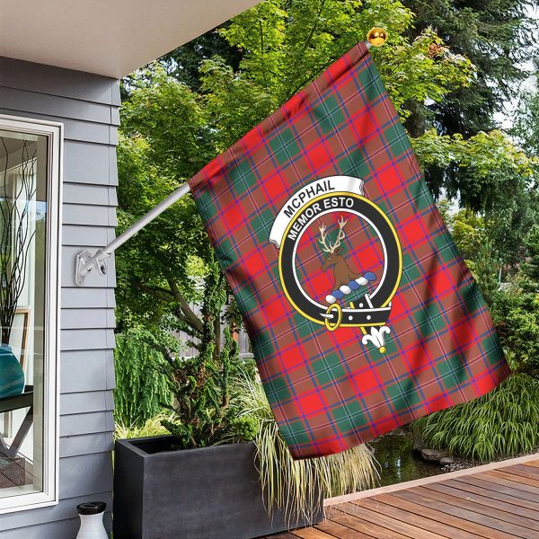 McPhail Clan Tartan Crest Garden Flag Online Hot Sale - Image 3