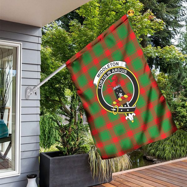 Middleton Modern Tartan Crest Garden Flag Supply - Image 3