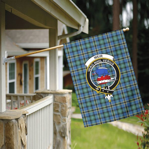 Weir Ancient Tartan Crest Garden Flag For Discount - Image 5