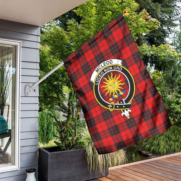McLeod of Raasay Tartan Crest Garden Flag For Discount - Image 3