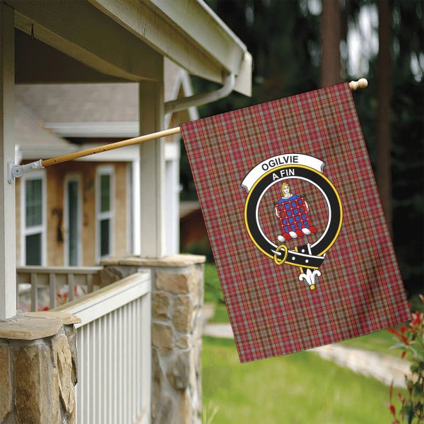 Ogilvie Tartan Crest Garden Flag Sale - Image 5