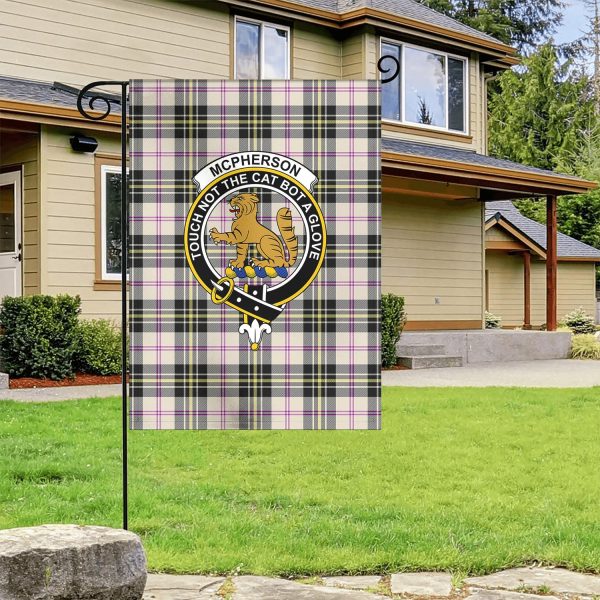 McPherson Dress Ancient Tartan Crest Garden Flag For Discount - Image 4