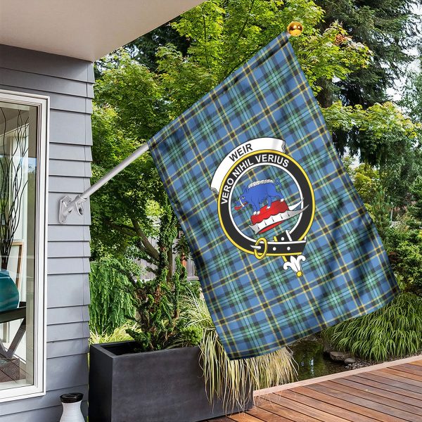 Weir Ancient Tartan Crest Garden Flag For Discount - Image 3