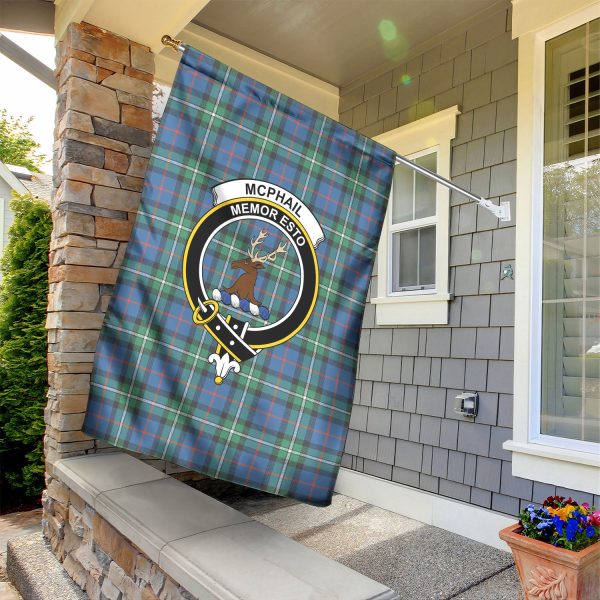 McPhail Hunting Ancient Tartan Crest Garden Flag For Discount - Image 2