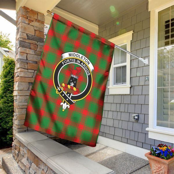 Middleton Modern Tartan Crest Garden Flag Supply - Image 2