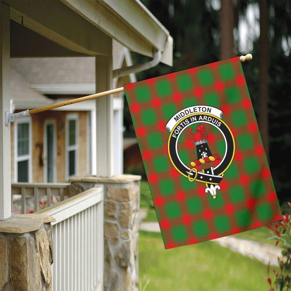 Middleton Modern Tartan Crest Garden Flag Supply - Image 5