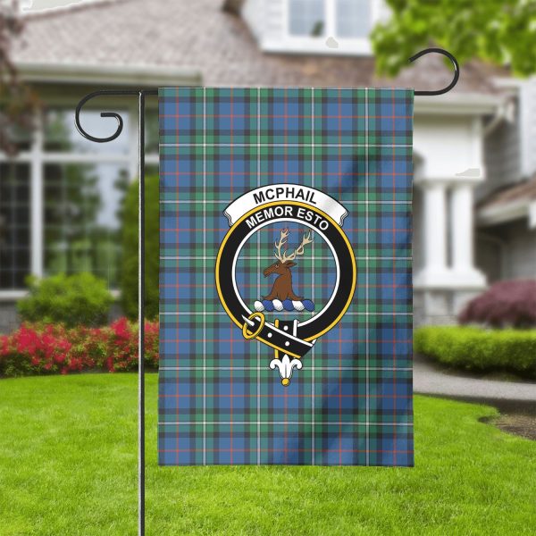 McPhail Hunting Ancient Tartan Crest Garden Flag For Discount