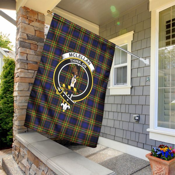 McLellan Modern Tartan Crest Garden Flag Cheap - Image 2