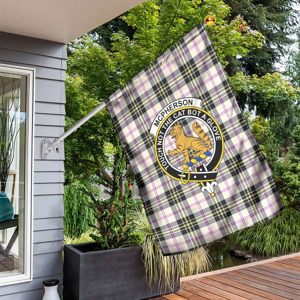 McPherson Dress Ancient Tartan Crest Garden Flag For Discount - Image 3