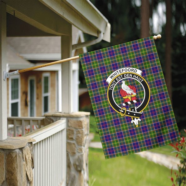 Whitefoord Tartan Crest Garden Flag For Sale - Image 5